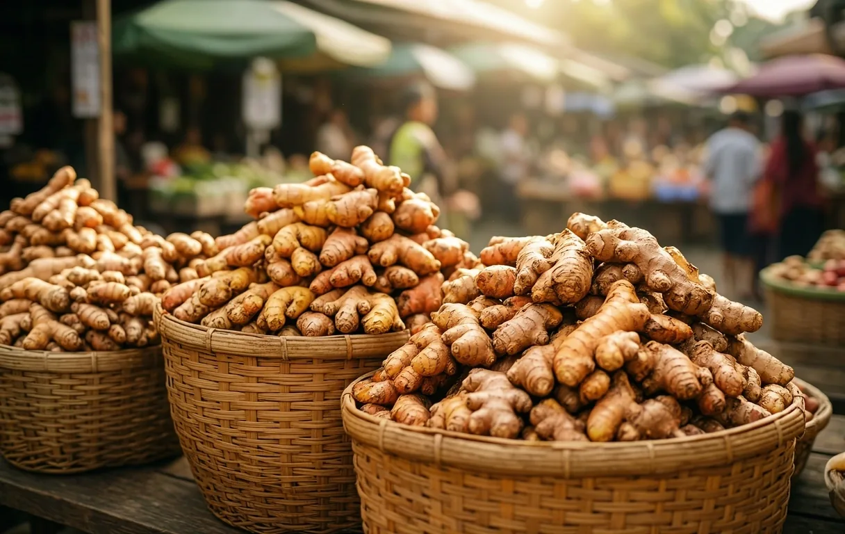 Fresh local ingredients in Surabaya